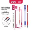 Deli Gellpen 0.5mm ujung tumpul hitam lembut dan nyaman 12PCS 6600ES