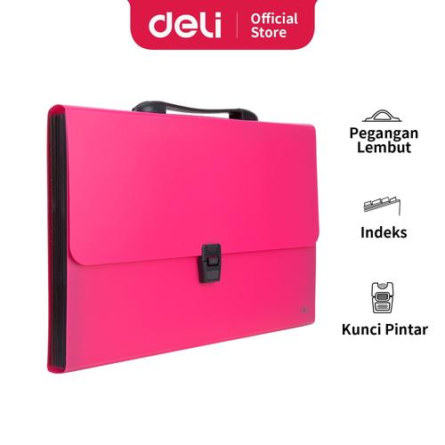 Deli EB40402 Expanding File-Rio Buckled w/handle FC 13P 3C