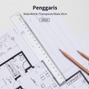 Deli E6220 Drafting/Penggaris-PS 20cm