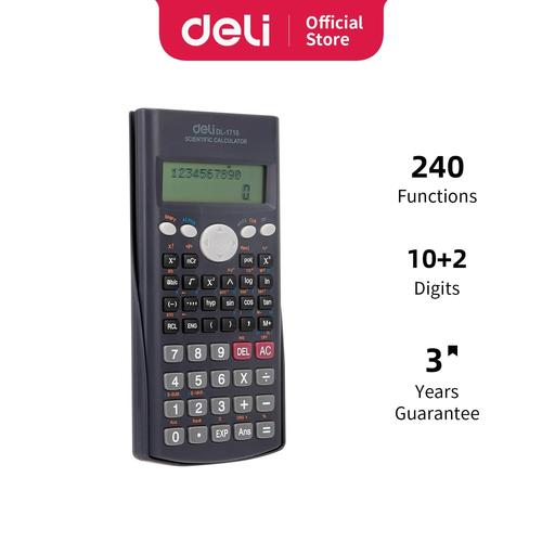 Deli E1710 Scientific Calculator 240F 10 2 Digits