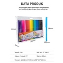 Deli EC10023 School Felt Pen/Spidol Warna-Felt Pen Washable 1.0mm 24C
