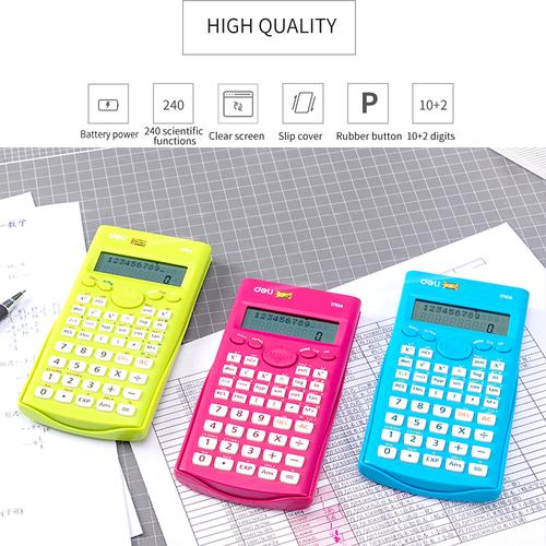 DELI - E1710A / Kalkulator Sains 240 Fungsi / Peralatan Sekolah Murah