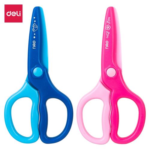 DELI Plastic Scissors 120mm Safe [E6067] - Gunting plastik lucu