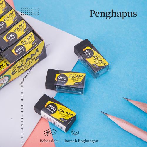 DELI Exam Eraser Soft 2B Clean [EH09920] - Penghapus pensil