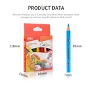 DELI - EC00400 / Pensil Warna Mini Anak 120 mm 12 pc / Alat Lukis
