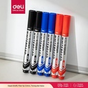 Deli Spidol Papan Tulis / Dry Erase Marker bisa di Refill. EU016 12PCS