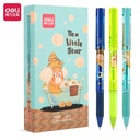 Deli Pulpen Gel / Cute Gel Pen 0.38mm Tinta Hitam SA219 12PCS (BOX)
