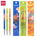 Deli Isi Pulpen Gel / Gel Pen REFILL 0.5 mm Tinta Hitam SE1XX 12PCS