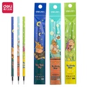 Deli REFILL Pulpen Gel / Cute Gel Pen 0.38mm Tinta Hitam SE151 12pc