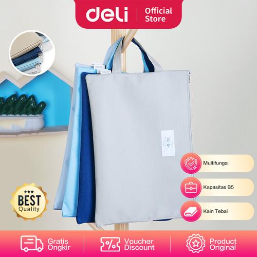 Deli Tas Dokumen / Pouch Dokumen / Zipper File Bag 34 cm 72468