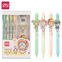 Deli Pulpen Gel Lucu / Cute Gel Pen Isi 4 0.5 mm Tinta Hitam SA114