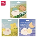 Deli Memo Tempel / Sticky Notes 2 in 1 Kartun 40 Lembar 21563