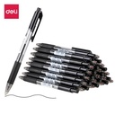 Deli Ballpoint Pen / Pulpen Bolpoin 0.7mm Tinta Hitam Halus S319