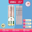 Deli Graphite Pencil Pensil 2B Kayu Triangular Nyaman Digenggam 33648