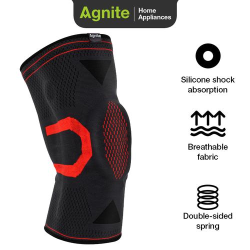 Agnite Deker Pelindung Lutut /Fitness Knee Pad With Silicone Pad ER364
