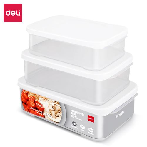 Deli Kotak Makan Plastik / Penyimpanan Makanan Kulkas 3 in 1 LM860