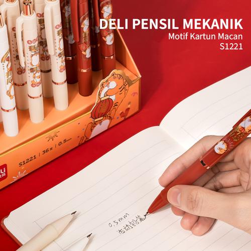 Deli Pensil Mekanik / Mechanical Pencil 0.5 0.7 mm dan Penghapus S122X