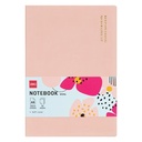 PAKET SIAP SEKOLAH DELI - Notebook Cover Kulit, Ballpoint, Highlighter