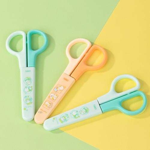 Deli Gunting Sekolah Anak / Scissor Cover Plastik TJ100