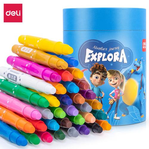Deli Oil Pastel / Krayon Mewarnai Pegangan Plastik 72075
