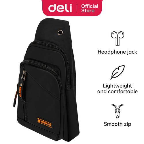 Deli Sling Bag / Tas Selempang Pria Bahu 31 cm Banyak Sekat EH1001-CS
