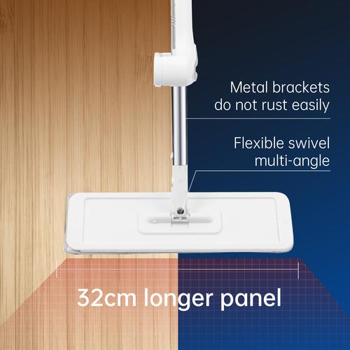 Vusign Flat Mop Pel Lantai Microfiber Dapat Diputar 360 Derajat VS100X