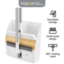 Vusign Broom Set Dustpan / Set Sapu Pengki Putih Dapat Dilipat VS1003