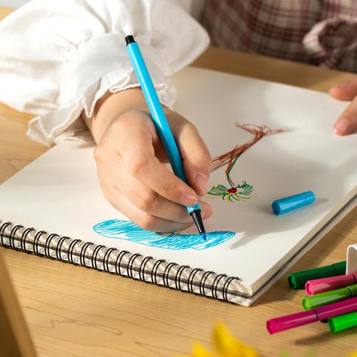 Deli Felt Pen Spidol Warna Hexagonal Tidak Beracun Mudah Dicuci EC159