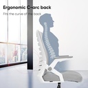 Deli Office Chair / Kursi Kerja Kantor / Kursi Staff Ergonomis E4938