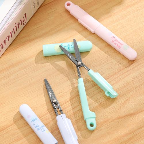 Deli Portable Scissor / Gunting Portabel Lucu CZ506