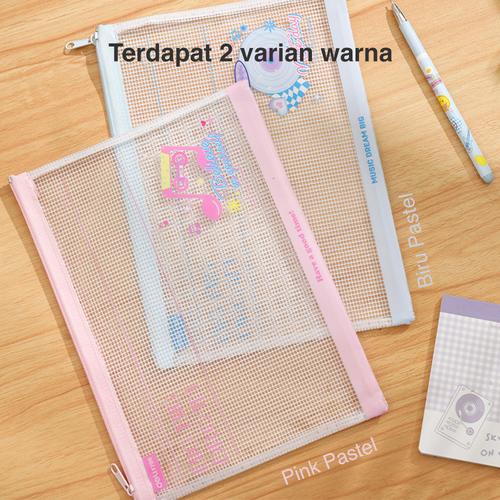 Deli Zip Bag / Tempat Pensil Pouch Transparan CF799