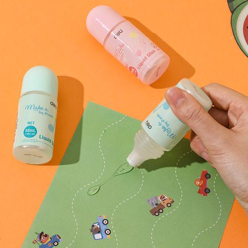 Deli Liquid Glue / Lem Kertas Cair Bening 35ml CA209