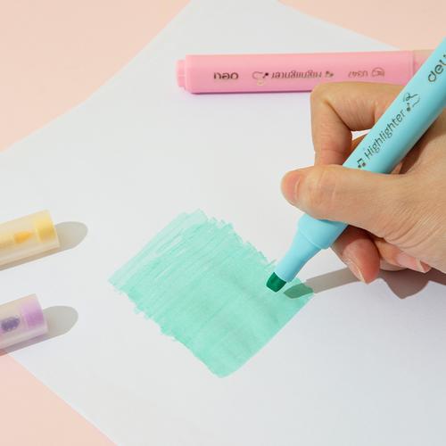 Deli Highlighter / Penanda Isi 6 Warna Pastel CU347