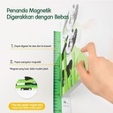 Deli Wall Measuring Sticker / Pengukur Tinggi Badan Anak Magnet JF32X