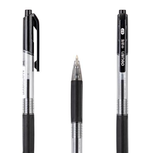Deli Ballpoint Pen / Pulpen Bolpoin 0.7mm Tinta Hitam Halus S319
