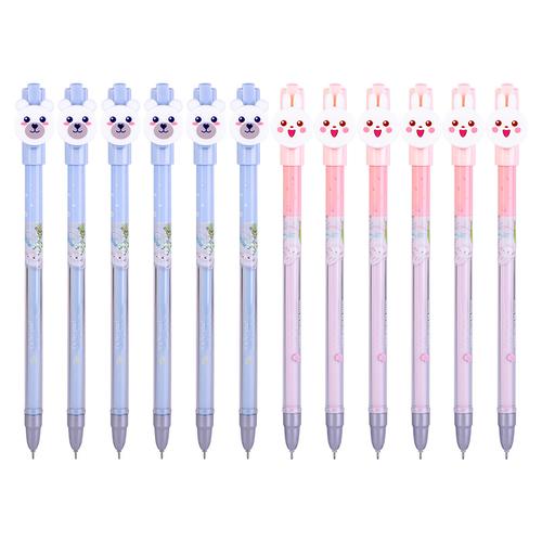 Deli Gel Pen / Pulpen Gel Kartun 0.38mm Tinta Hitam A562