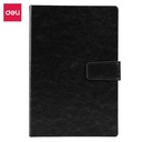 Deli Leather Cover Notebook Buku Catatan Kunci Magnet A5 EN138L