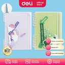 Deli Loose-Leaf Notebook / Binder Jilid Spiral Free Refill A5 A6 2451X