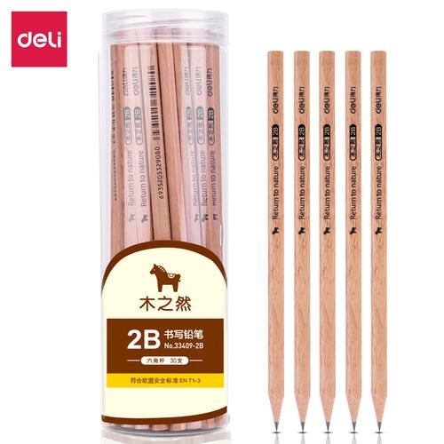 Deli Graphite Pencil Pensil 2B Kayu Triangular Nyaman Digenggam 33648