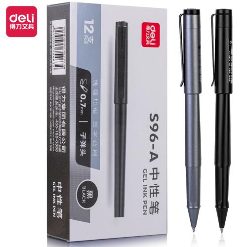 Deli Gel Pen / Pulpen Gel Premium 0.7mm dapat menulis 30000cm S96-A