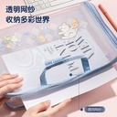 Deli Document Bag tas folder kartun transparan dengan 7 pembagi PM305