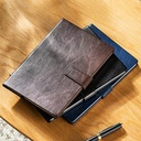 Deli Leather Cover Notebook Buku Catatan Kunci Magnet A5 EN138L