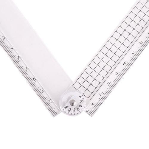 Deli Foldable Ruler / Penggaris Lipat 30 cm Transparan Plastik 71994