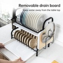 Vusign Placement Rack / Rak Piring Dapur Wastafel 42cm Kokoh VS70X