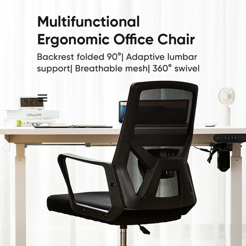 Deli Office Chair / Kursi Kantor Kerja Jaring Dilipat 90 Derajat E4932