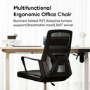 Deli Office Chair / Kursi Kantor Kerja Jaring Dilipat 90 Derajat E4932
