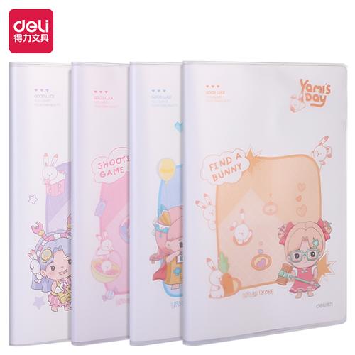 Deli PVC Cover Notebook/Buku Catatan B6 60 Halaman Cover Plastik T3260