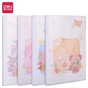 Deli PVC Cover Notebook/Buku Catatan B6 60 Halaman Cover Plastik T3260