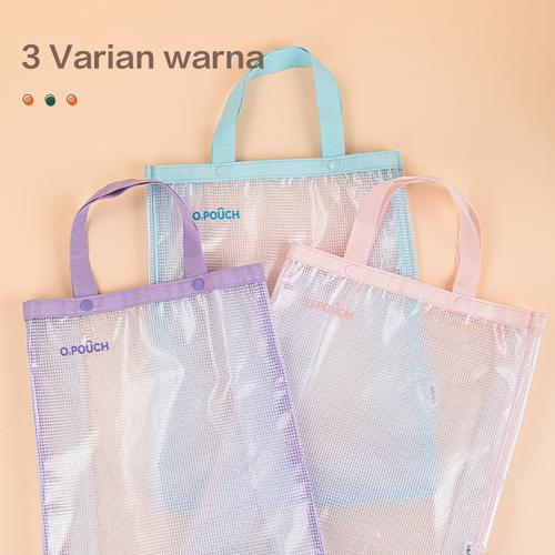 Deli Tote Bag Transparan / Tas Mika Aesthetic 37 cm BA166