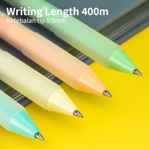 Deli Pulpen Gel Lucu / Cute Gel Pen Isi 4 0.5 mm Tinta Hitam SA114